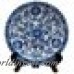World Menagerie Floral Decorative Plate in Blue White WLDM7664