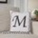 Andover Mills Monogram Throw Pillow ADML2101