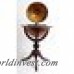 Old Modern Handicrafts Globe Bar 3 Legged Pedestal Stand Red OMH1088
