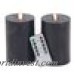 17 Stories Modern Cylindrical Flicker Flameless Candle Set STSS6505
