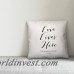 Ophelia Co. Jaycee Love Lives Here Script Throw Pillow OPCO5660