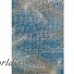 Beachcrest Home Odilia Tropical Palms Blue/Gray/Beige Indoor/Outdoor Area Rug BCMH1023