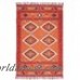 Bungalow Rose Rocky Hand Woven Orange/Red Area Rug BGRS3140