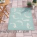 Beachcrest Home Northfield Mermaids Handmade Water Resistant Blue Indoor/Outdoor Area Rug BCHH7290