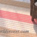 Beachcrest Home Larana Stripe Beige/Pink Indoor/Outdoor Area Rug BCHH4964