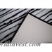 Fabbrica Home Black/White Modern Stripe Memory Foam Bath Rug FBRH1010