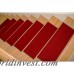 Winston Porter Kawakami Non-Slip Carpet Red Stair Treads WNST3681