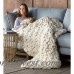Brayden Studio Wonarah Chunky Knit Wool Throw VVRA1783
