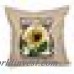 August Grove Swan Valley Sunflower Floral Outdoor Throw Pillow ATGR3863