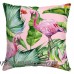 Bayou Breeze Kittel Fenicottero Flamingo Outdoor Throw Pillow DENS1426