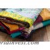 Bloomsbury Market Arguelles Handcrafted Reversible Kantha Silk Throw BLMK2180